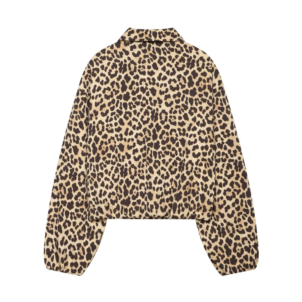 Collar zipper long sleeved jacket
