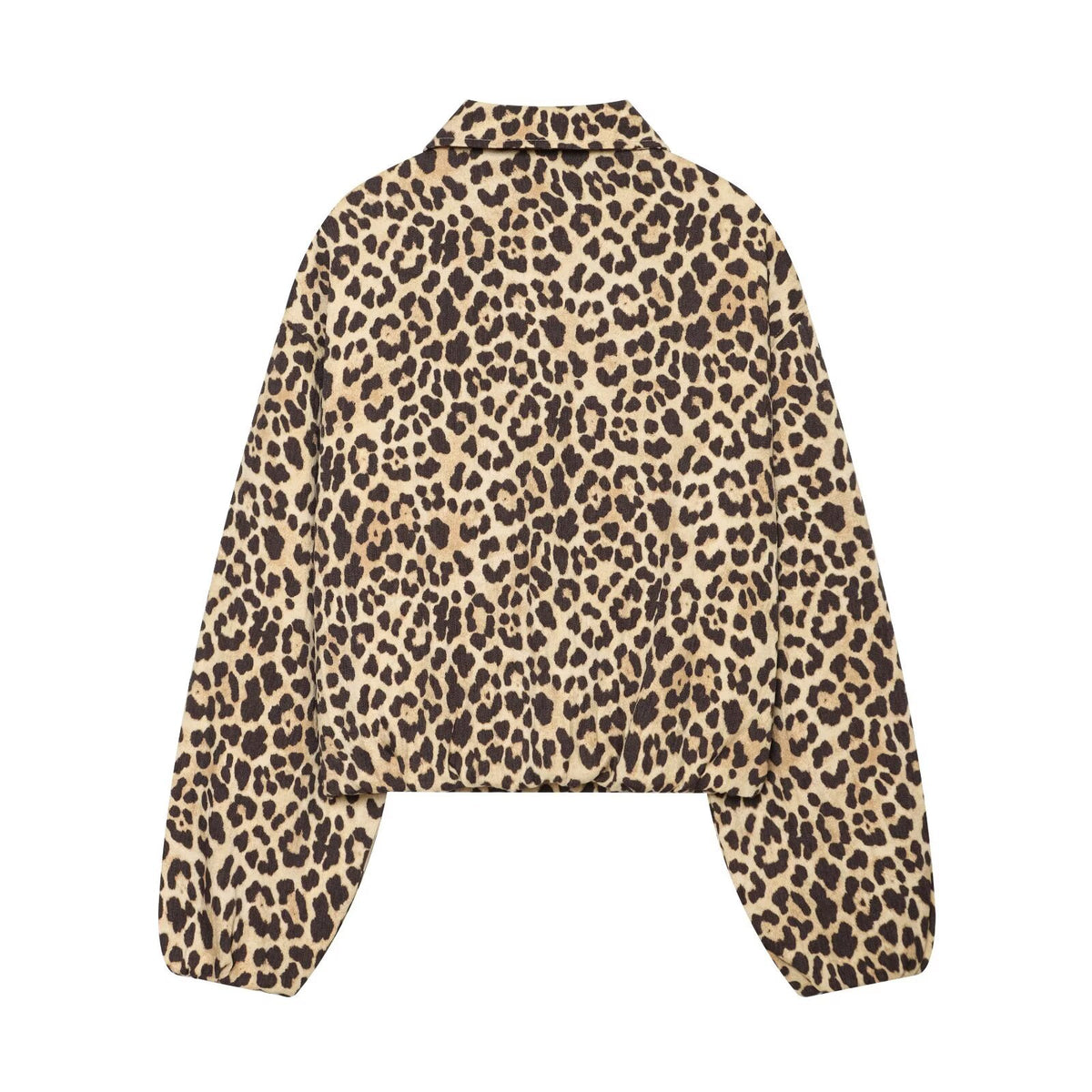 Collar zipper long sleeved jacket