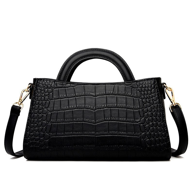 Bolso de hombro y bandolera para mujer de gran capacidad, con diseño en relieve