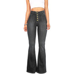 Factory Direct  High-Waisted Flared Jeans for Women, Slim Fit, Butt-Lifting, Casual Denim Pants