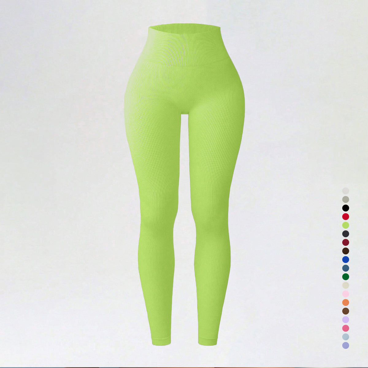 Threaded autumn and winter yoga pants seamless fitness pants high waisted sports yoga clothes leggings