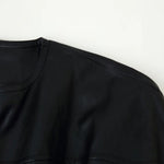 Loose imitation leather bubble sleeve jacket