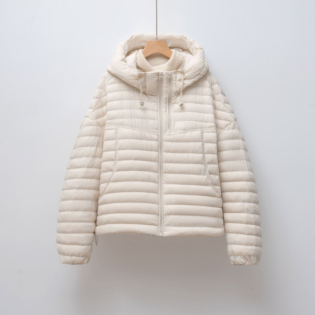 Hooded loose fitting hoodie style jacket