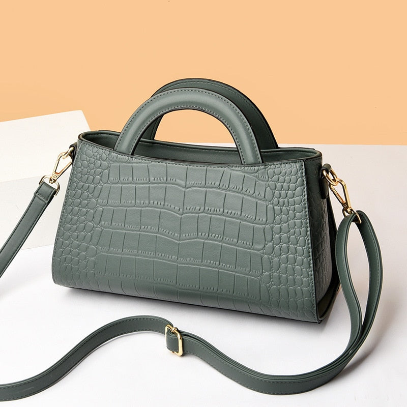 Bolso de hombro y bandolera para mujer de gran capacidad, con diseño en relieve