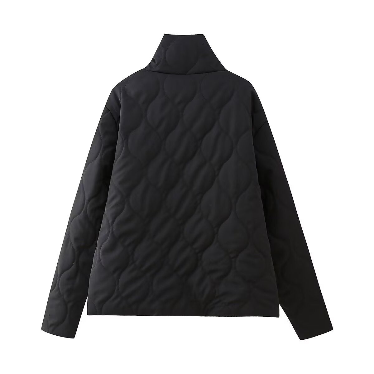 Bow tie pocket cotton jacket women's clothing