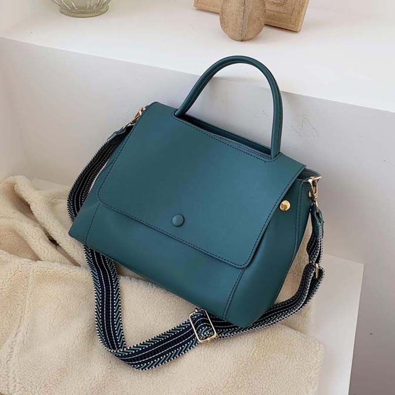 Bolso bandolera pequeño de piel sintética para mujer, con cadena y color liso