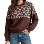 Loose fitting pullover sweater