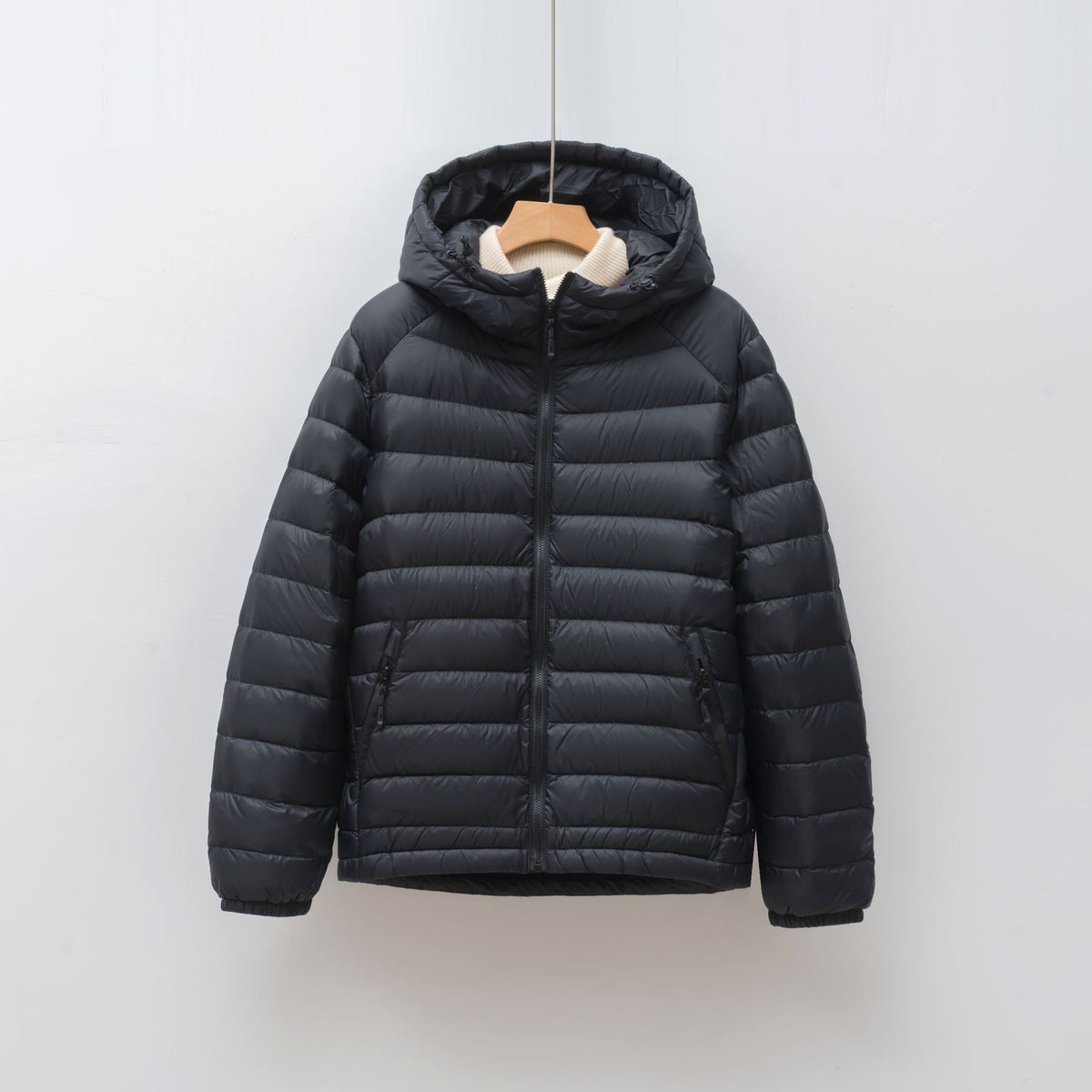 Hooded short jacket
