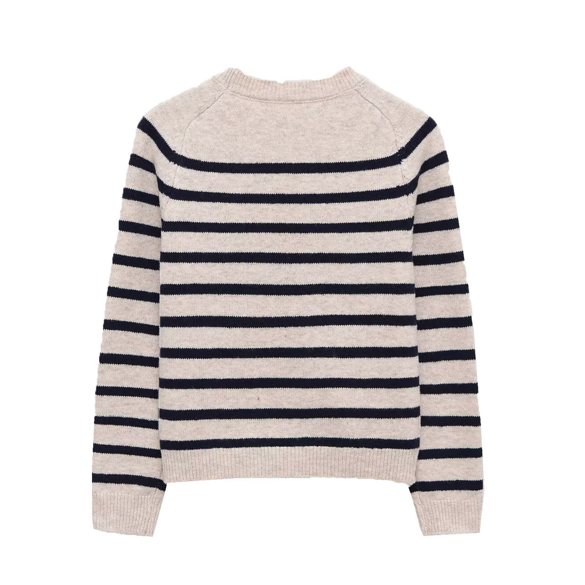 Casual women's striped knitted sweater