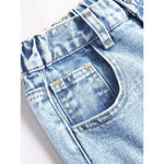 Vintage Denim Pants High-Fall Straight Loose Wide Leg Long Trousers Trendy