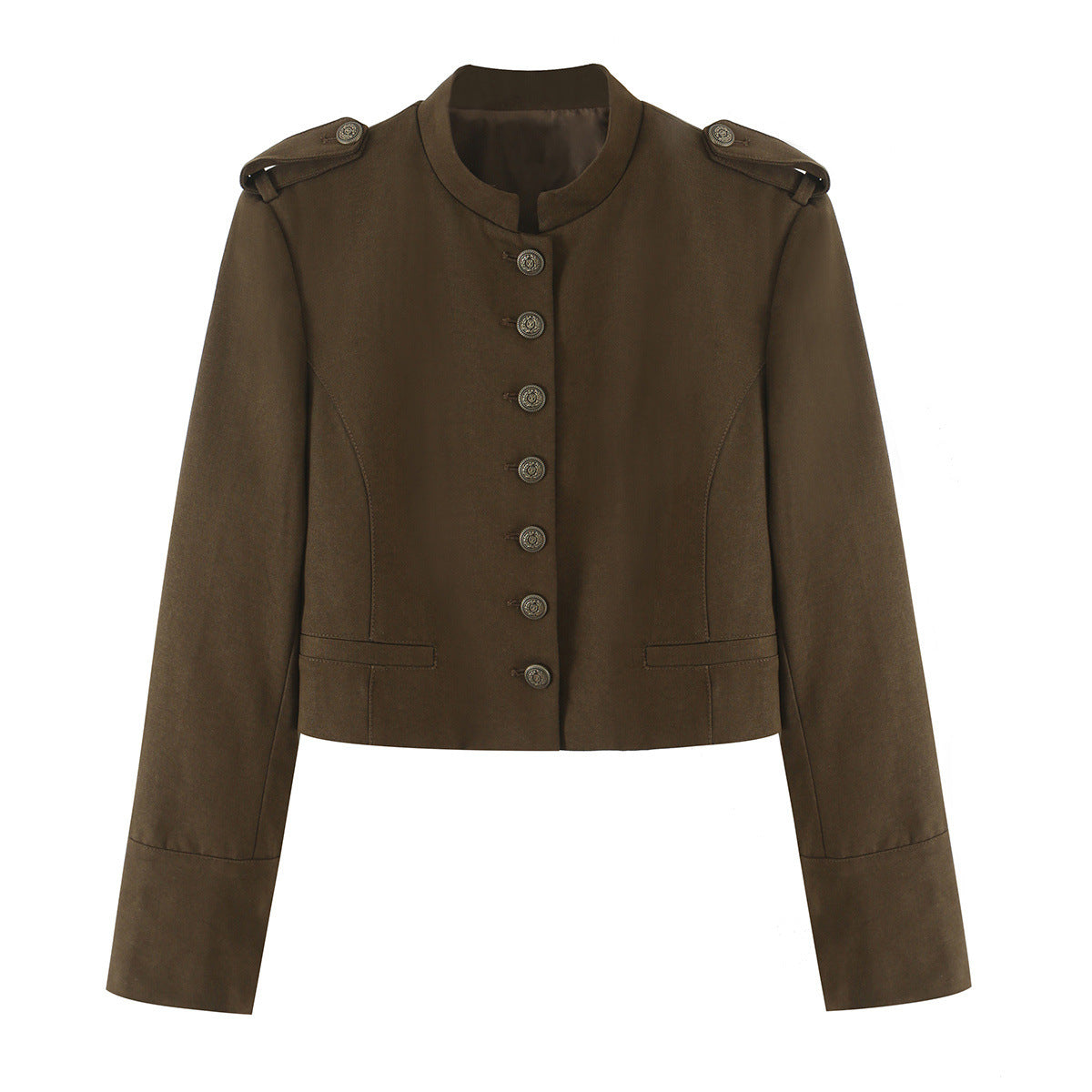 Traje de chaqueta con tira en el cuello y pantalón para mujer