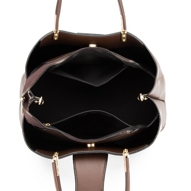 Bolso bandolera de piel sintética para mujer, estilo retro y gran capacidad