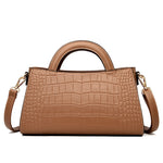 Bolso de hombro y bandolera para mujer de gran capacidad, con diseño en relieve