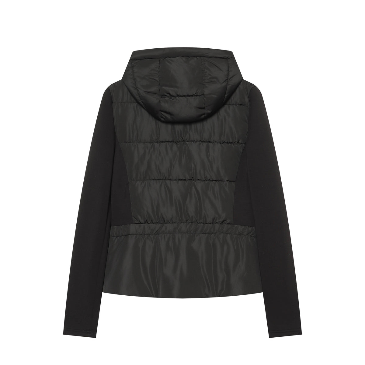 Hooded long sleeved jacket