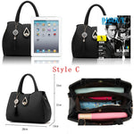 Bolso de mano y bandolera para mujer con bordado y asa superior