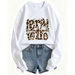 Feral Wife leopard print hoodie