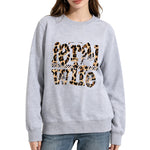 Feral Wife leopard print hoodie