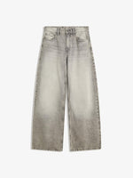 High-Waisted Straight-Leg Tapered Casual Multi-Color Ins Style Wide-Leg Floor-Length Jeans Pants