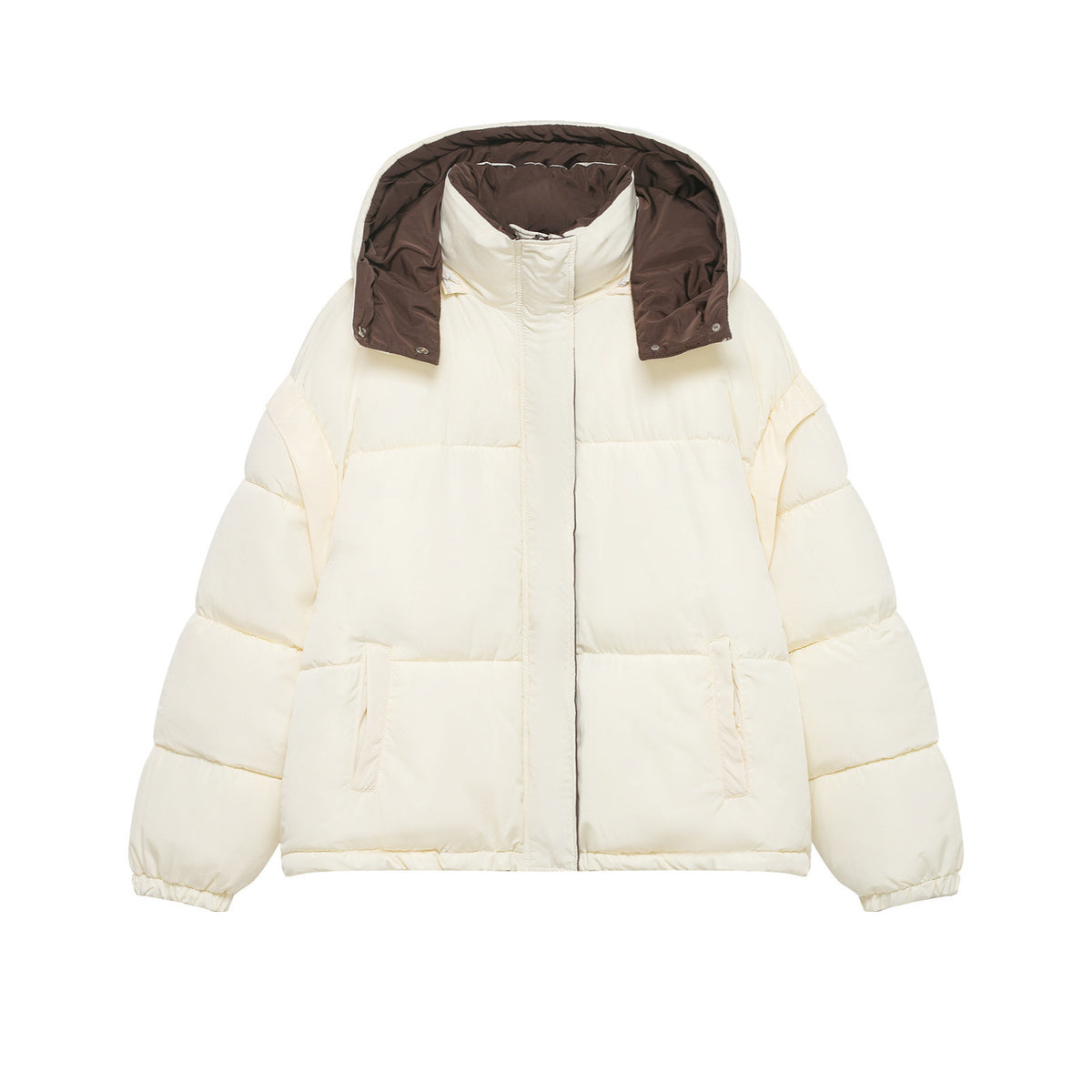 Double sided hooded cotton jacket for women
