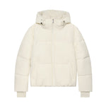 Loose zipper hooded cotton jacket for women