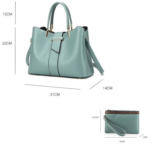 Bolso bandolera de piel sintética para mujer, estilo retro y gran capacidad