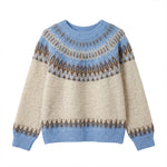Round neck loose sweater