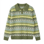 Striped long sleeved sweater