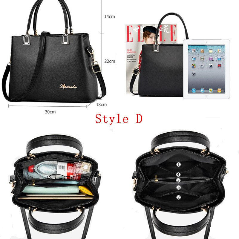 Bolso de mano y bandolera para mujer con bordado y asa superior