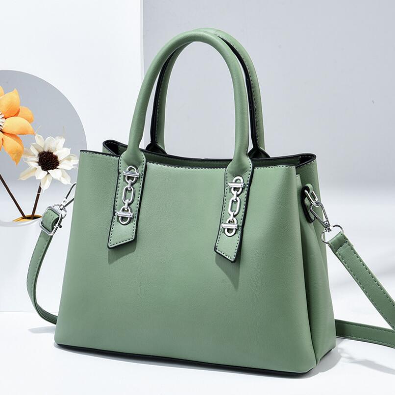 Bolso de hombro y bandolera para mujer en color liso, estilo casual