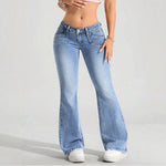 Low waisted women's pants, jeans