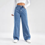 Russian Women's Denim Wide-Leg Pants Export Fashion Casual Style Women's Bottoms