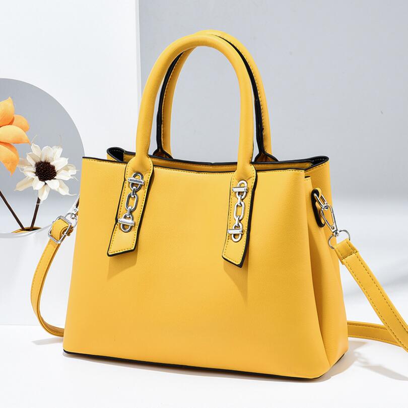Bolso de hombro y bandolera para mujer en color liso, estilo casual