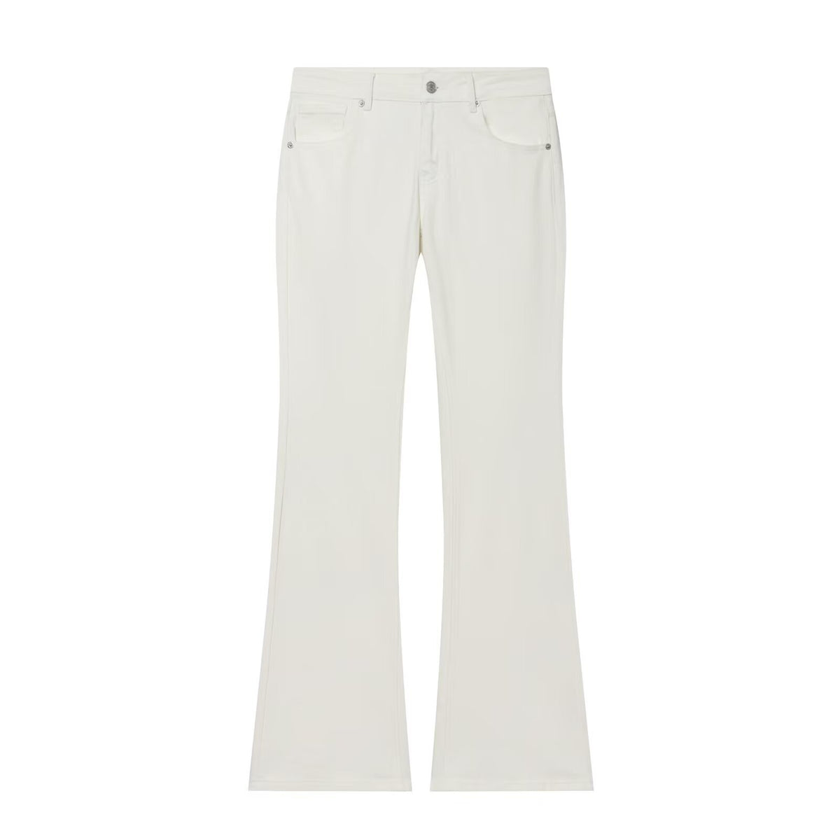 Retro style low waisted flared jeans