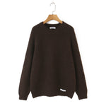 Women's  Loose Round Neck Pullover Sweater