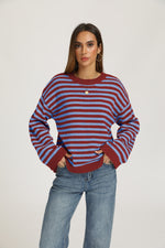 Striped loose sweater