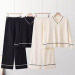 Conjunto de dos piezas con jersey holgado y pantalón.⠋  Conjunto