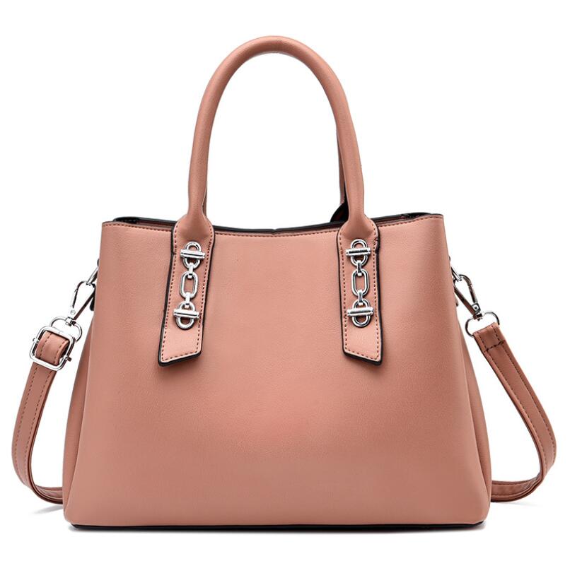Bolso de hombro y bandolera para mujer en color liso, estilo casual