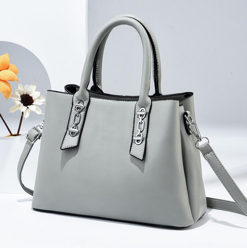 Bolso de hombro y bandolera para mujer en color liso, estilo casual