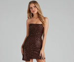 Vestido de fiesta sexy ajustado con lentejuelas