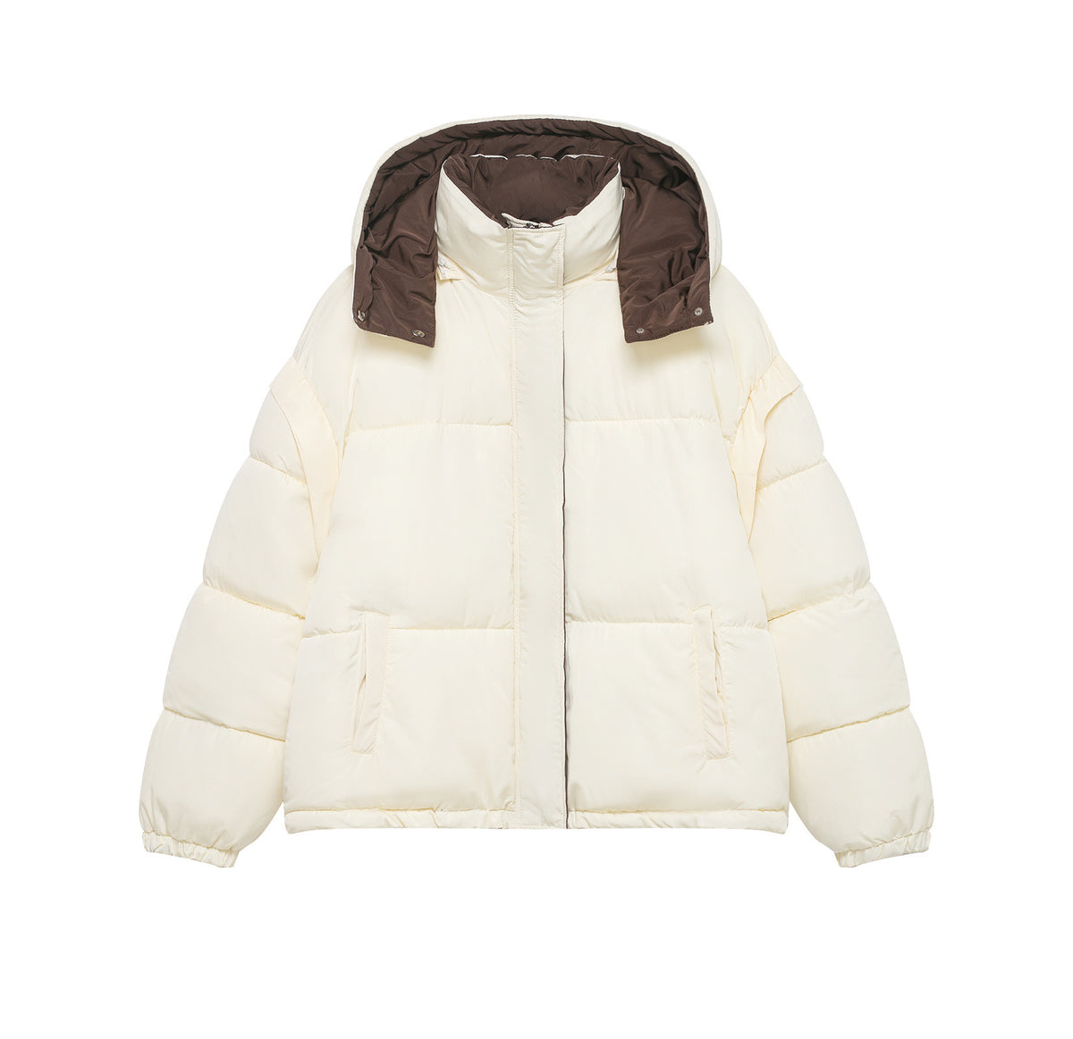 Double sided hooded cotton jacket for women