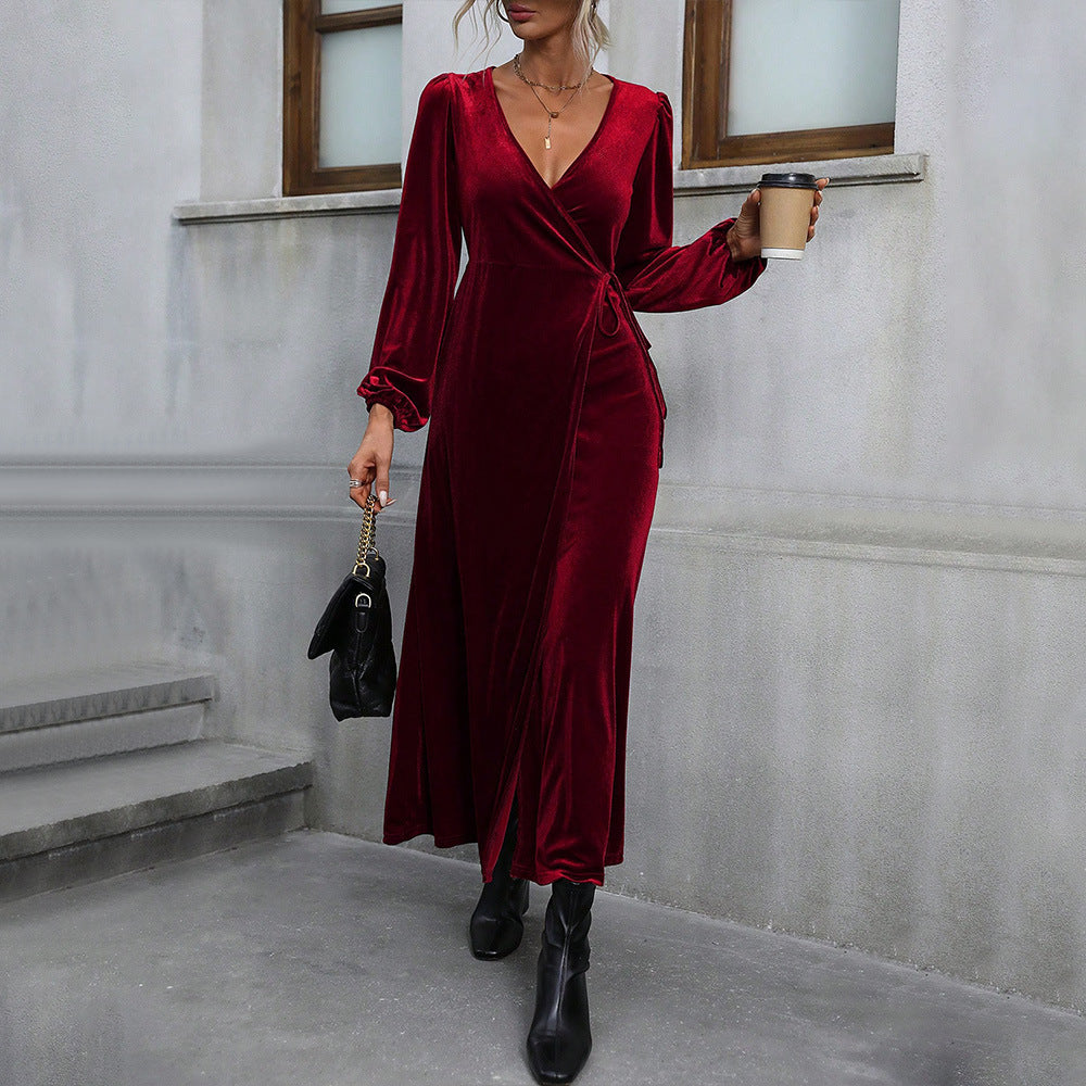 Vestido de fiesta elegante para mujer de estilo europeo y americano