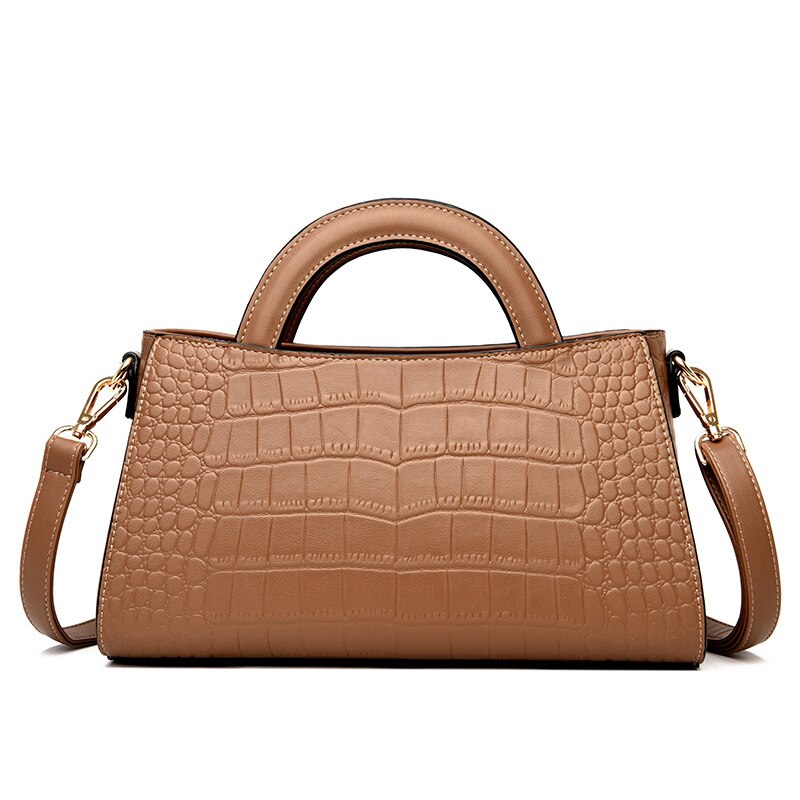 Bolso de hombro y bandolera para mujer de gran capacidad, con diseño en relieve