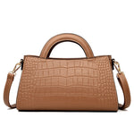 Bolso de hombro y bandolera para mujer de gran capacidad, con diseño en relieve