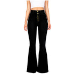 Factory Direct  High-Waisted Flared Jeans for Women, Slim Fit, Butt-Lifting, Casual Denim Pants