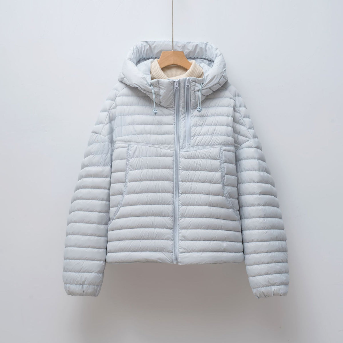 Hooded loose fitting hoodie style jacket