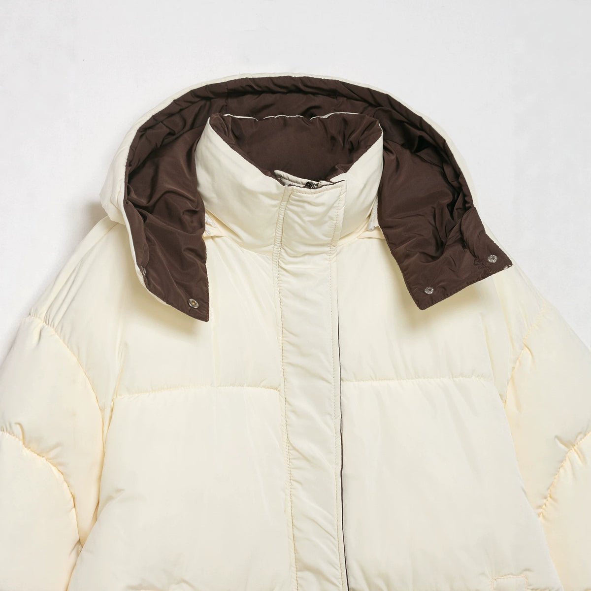 Double sided hooded cotton jacket for women