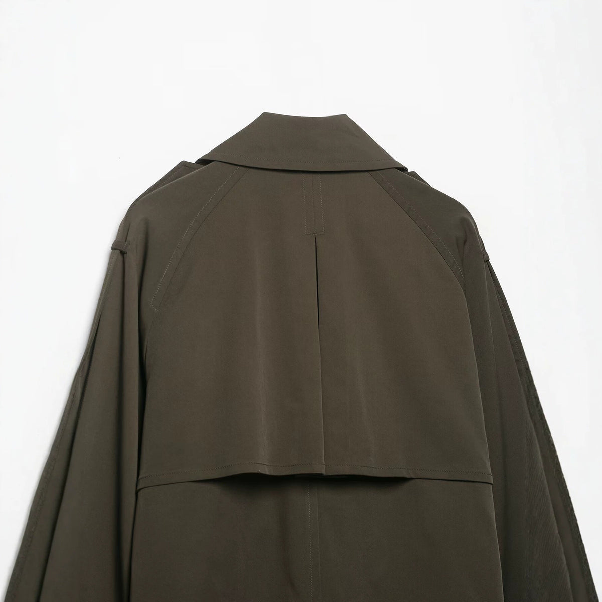 Double breasted belt windbreaker jacket for women