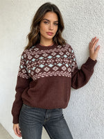 Loose fitting pullover sweater