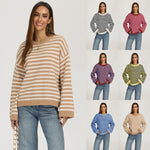Striped loose sweater
