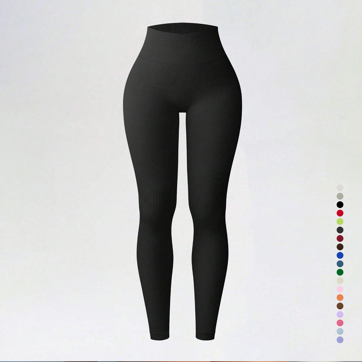Threaded autumn and winter yoga pants seamless fitness pants high waisted sports yoga clothes leggings
